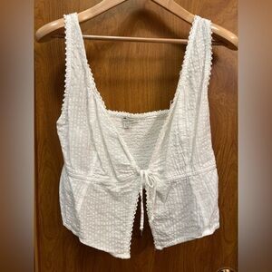 Like new no tags AE Tie-Front Corset Tank Top